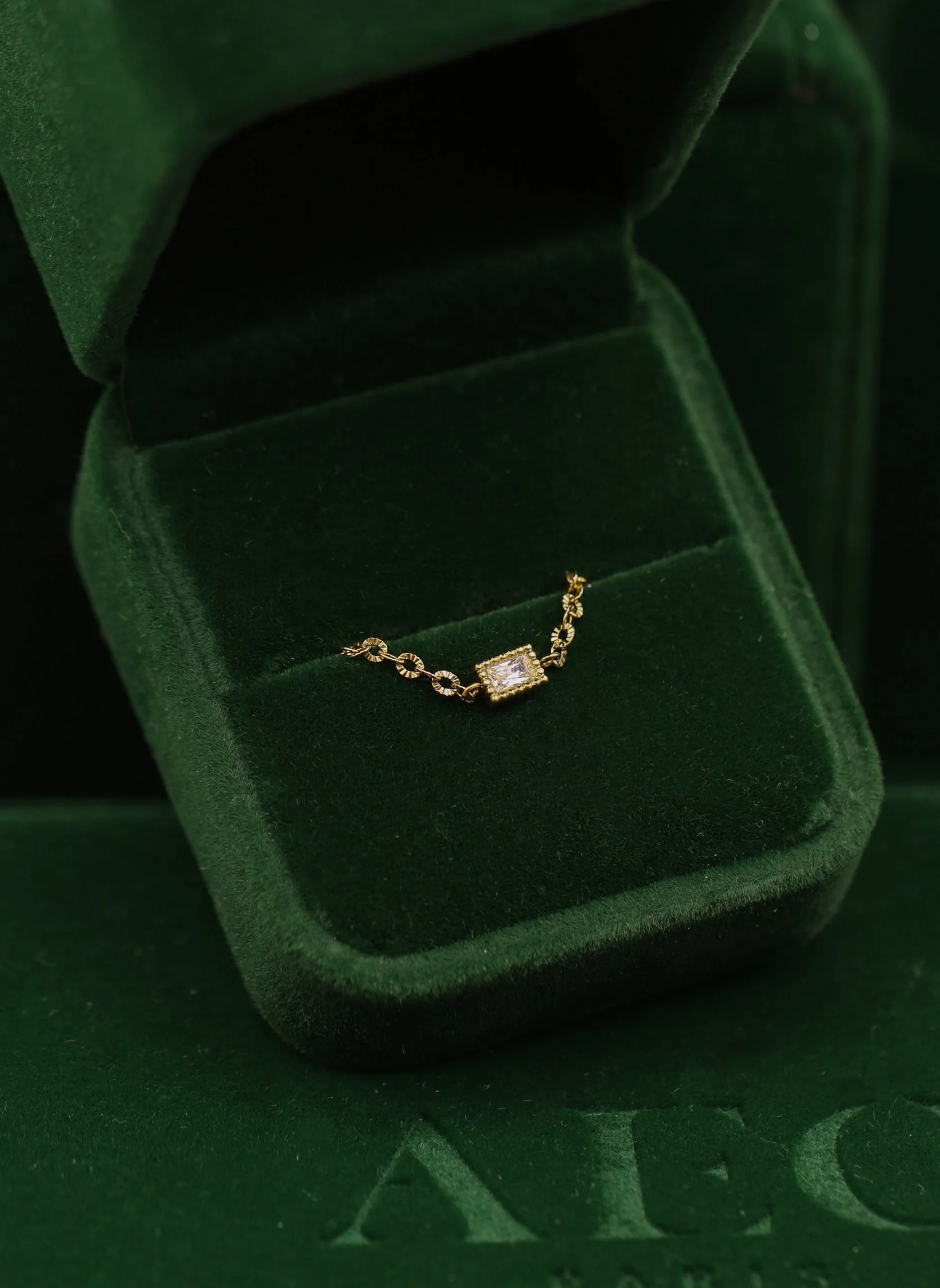 Bague chaîne Daya Rectangle Étoilée - Image 5